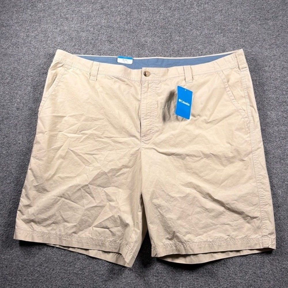 Columbia Washed Out Short Mens 44 Khaki Cotton 10 Inseam NWT